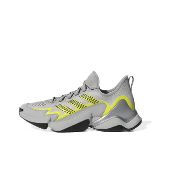 Adidas Impact FLX Cushioning Wear Resistant Mid Top Training Shoes Men's Gray Yellow