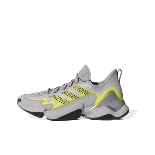 Adidas Impact FLX Cushioning Wear-Resistant Mid-Top Training Shoes Men's Gray Yellow