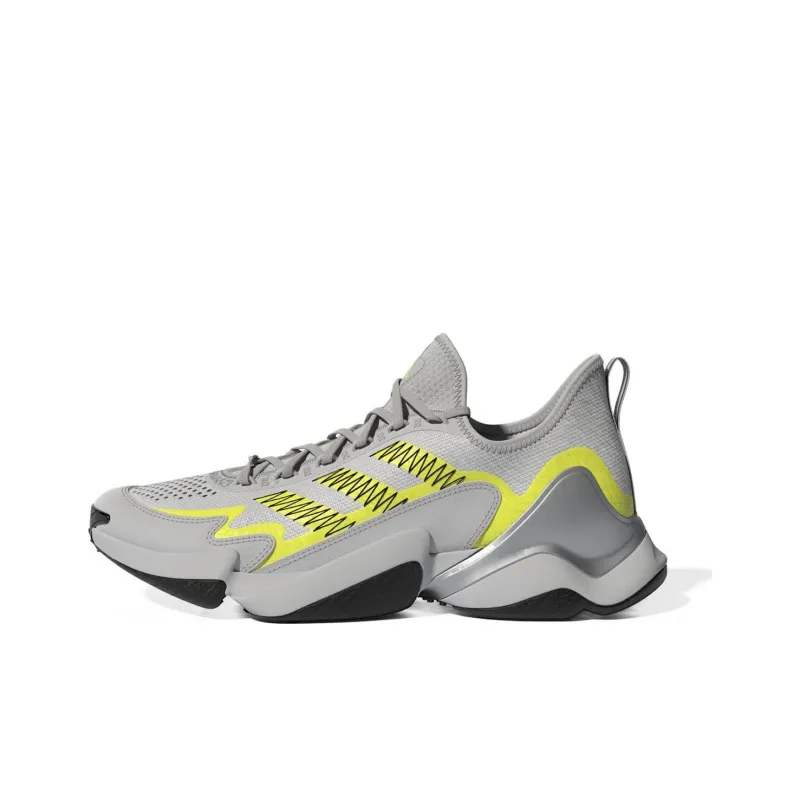 Adidas Impact FLX Cushioning Wear Resistant Mid Top Training Shoes Men's Gray Yellow-0