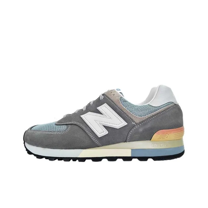 New Balance NB 575 Abrasion Resistant Breathable Low Top Running Shoes Unisex White Gray-0