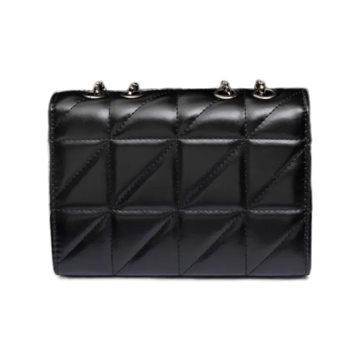 BRINCH PU Small Square Bag Shoulder Bag, Crossbody Bag Unisex Black-3