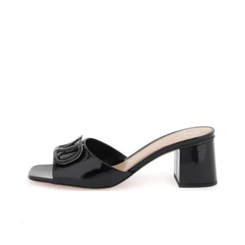 Valentino Vlogo Slide Slippers Women's Black