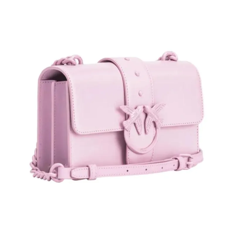 PINKO Love Bag Nappa Leather Shoulder Bag Crossbody Bag Mini Women's Light Pink-1