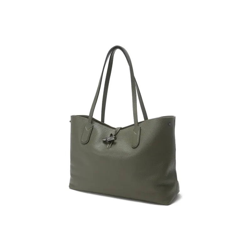LONGCHAMP Roseau Essential Shoulder Bags Khaki Green-1