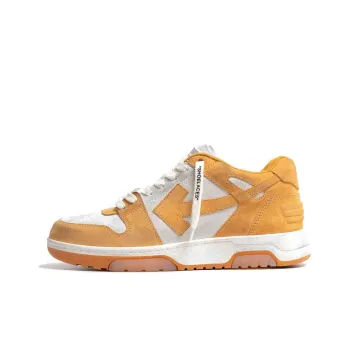 OFF WHITE Out Of Office Ooo Low Tops Vintage Suede Orange