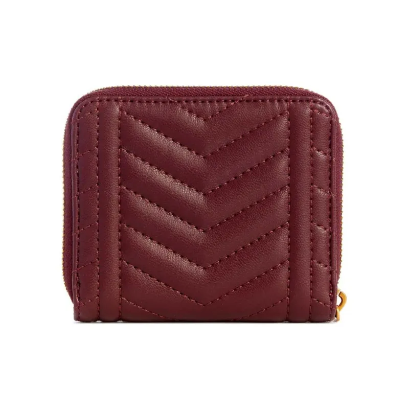 GUESS Artificial Leather Wallet Small Size Women's Burgundy Red-1