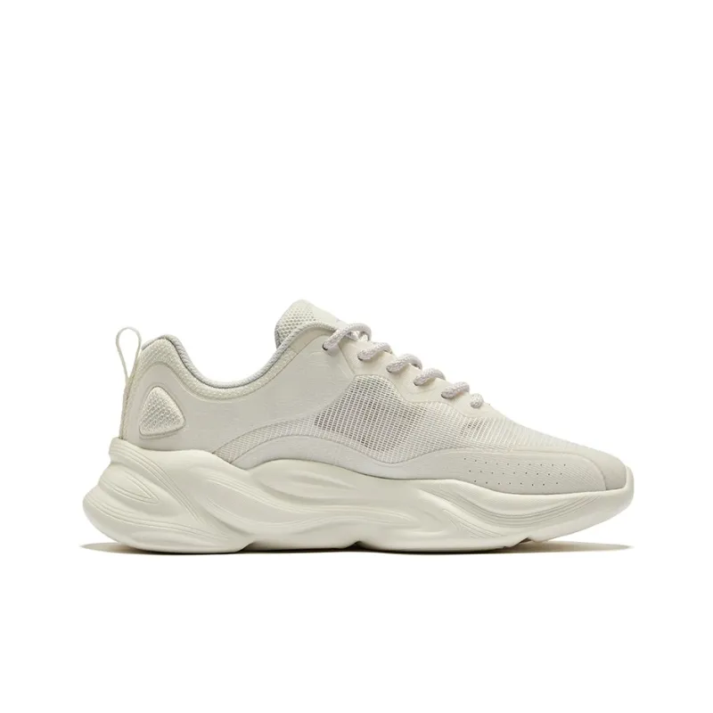 Erke Chongshun Durable Breathable Low Top Casual Shoes Women's Microcrystal White Morning Mist Purple-1