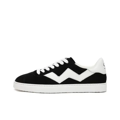 Stuart Weitzman Skateboard Shoes Women's Low-Top Black