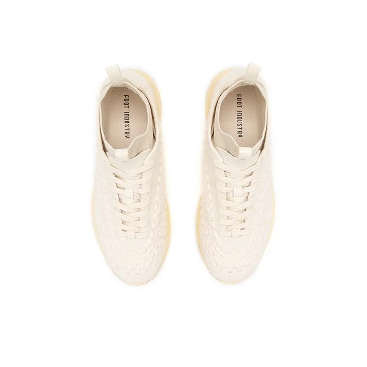 FOOT INDUSTRY Rebound And Breathable Low Top Running Shoes Unisex Antique White Color 10th Anniversary Edition-3