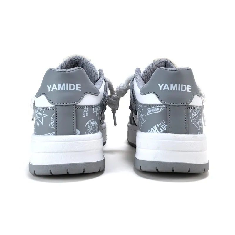 Yamid Slip Resistant, Abrasion Resistant, Breathable Low Top Skateboard Shoes Unisex Mismatched Couple Shoes-32