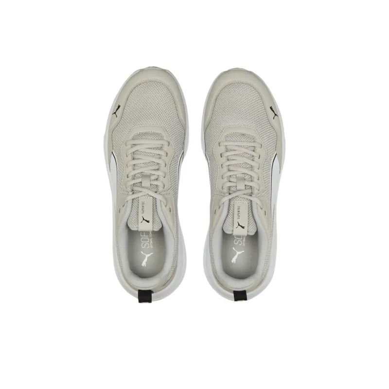 PUMA Supertec Zero Cushioning, Wear Resistant Low Top Casual Shoes Men's Gray White-3