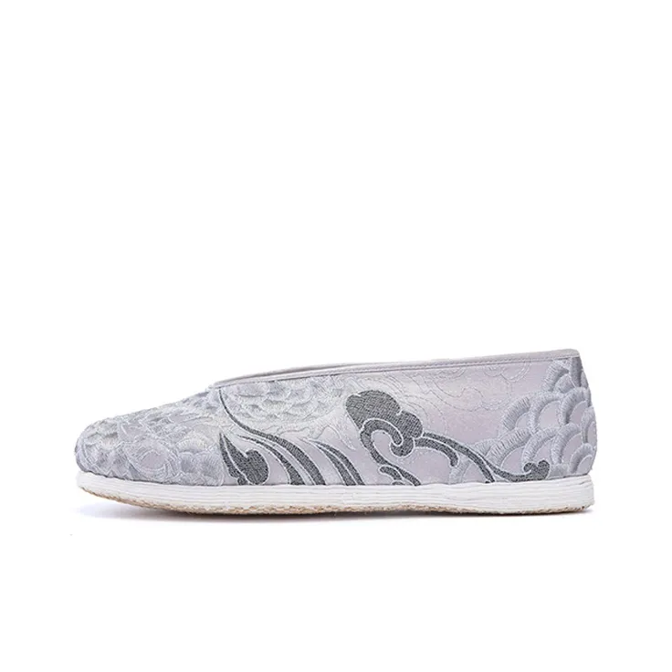 Neiliansheng Casual Shoes Men's Black Floral-5