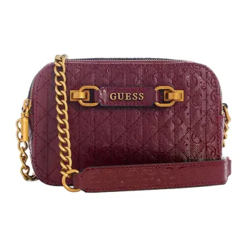 GUESS Artificial Leather Camera Bags Crossbody Bag Shoulder Bag Women's Burgundy