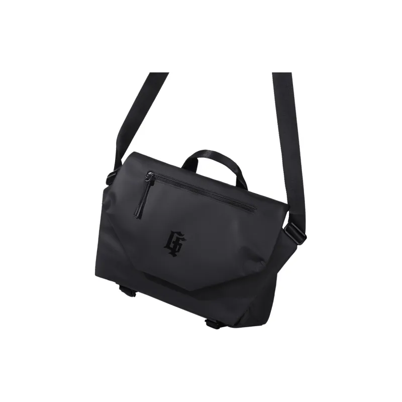 GOLF Fabric Schooling Commute Cycling Bag, Crossbody Bag, One Shoulder Handbag Tubas Men's Black/Black & White-3