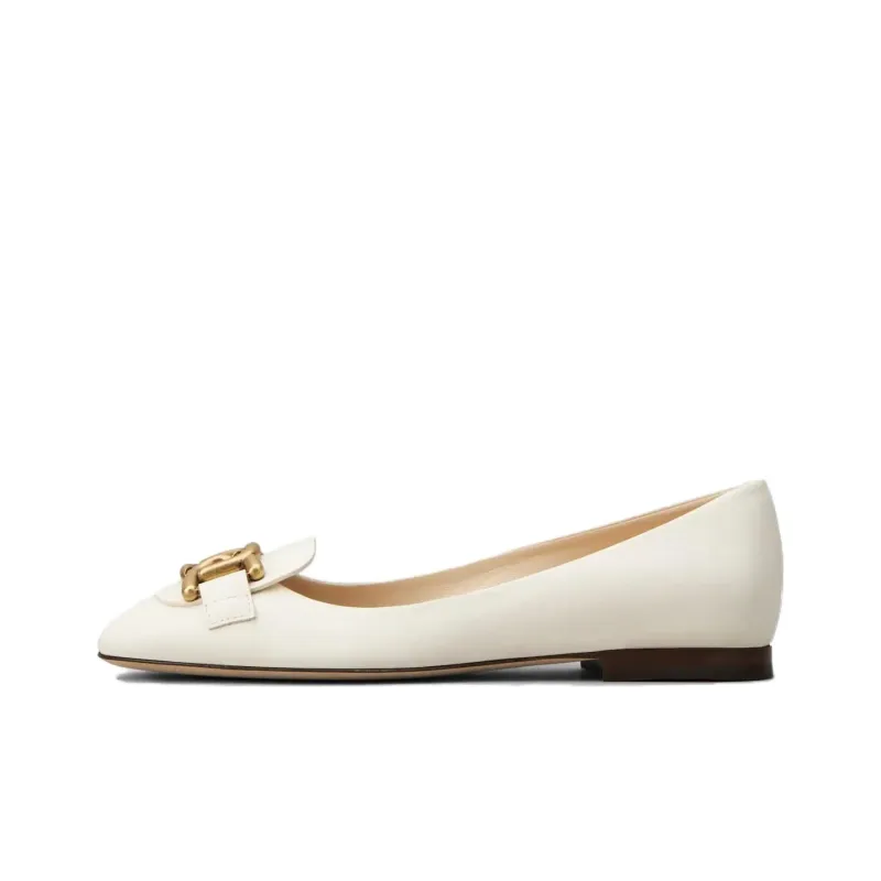 TOD'S Logo-plaque Ballerina Shoes-0