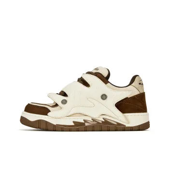 BLACKBESS Anti-Slip And Wear-Resistant Height Increasing Low-Top Skateboard Shoes Unisex Brown