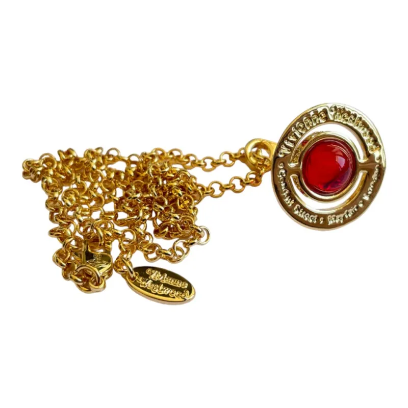 Vivienne Westwood Brass Necklaces Unisex Gold-4
