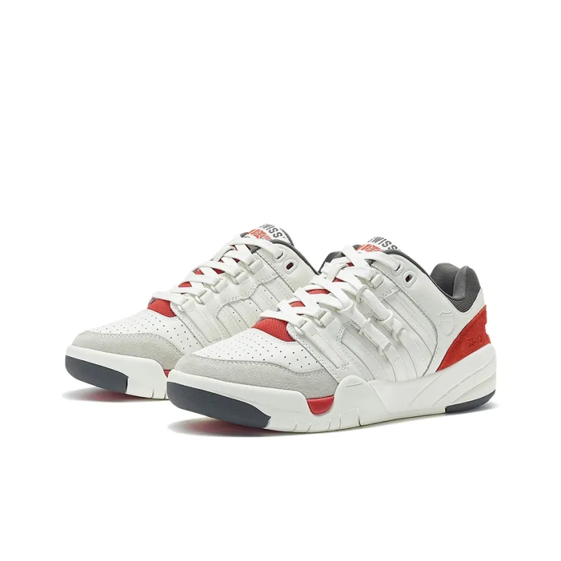 KSWISS Low Top Tennis Shoes Women's White Gray-2