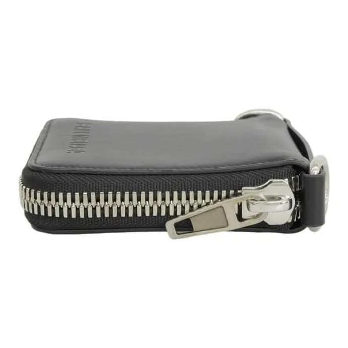 Balenciaga Bondage Smooth Cow Leather Wallet Men's Black-3