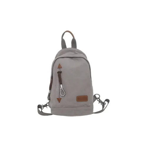 FAMAN Canvas backpack Mesh Men's Gray