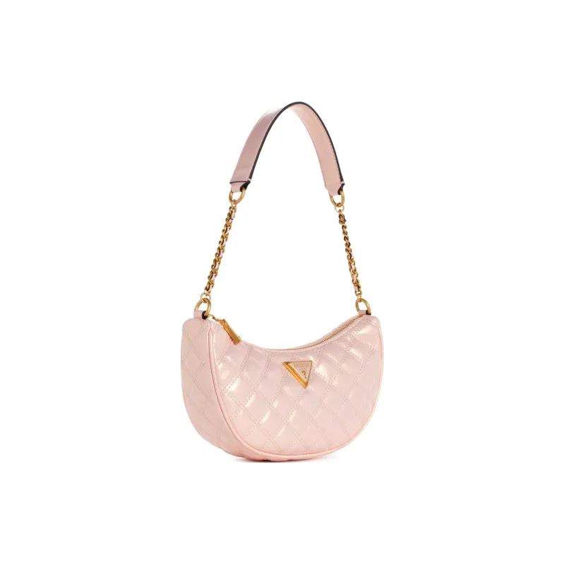 GUESS Litchi Grain Artificial Leather Handbag Shoulder Bag Women's Light Rose-1