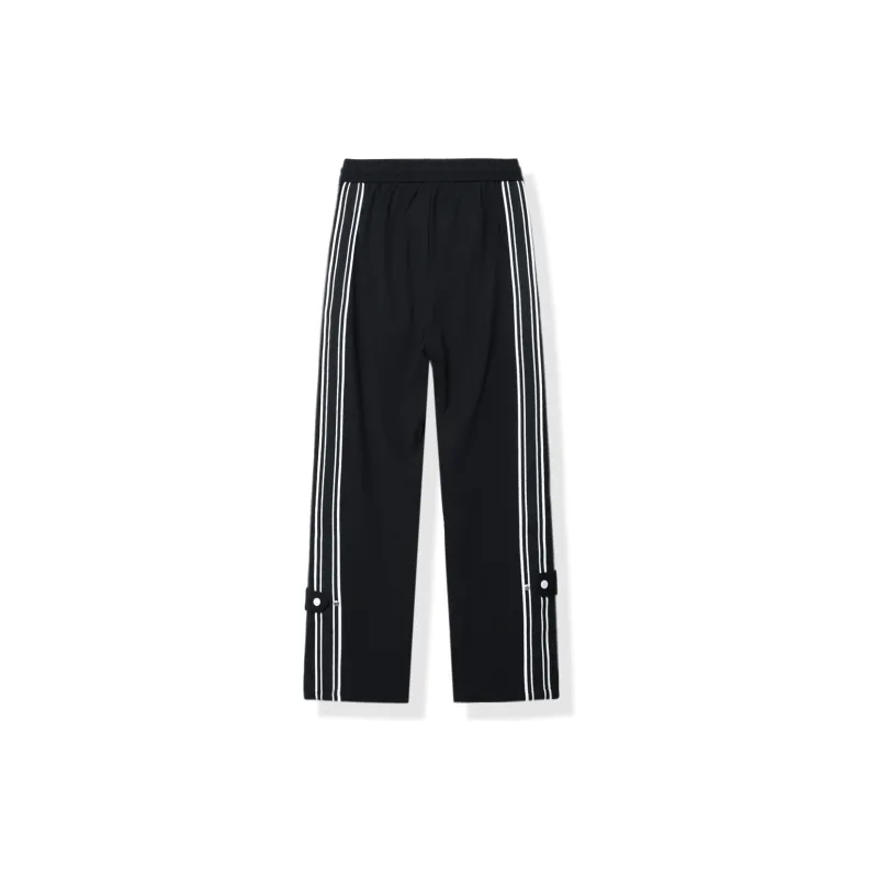WILD LEADER Casual Pants Unisex Black-1