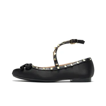 ST&SAT Light Mouth Single Shoe Low Heel Women's Black