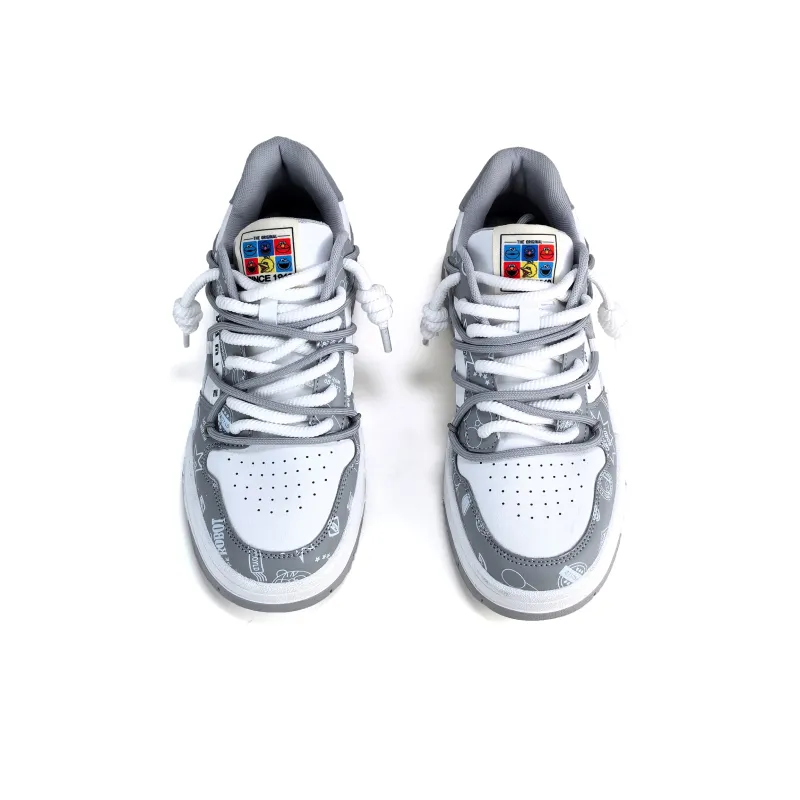 Yamid Slip Resistant, Abrasion Resistant, Breathable Low Top Skateboard Shoes Unisex Mismatched Couple Shoes-31