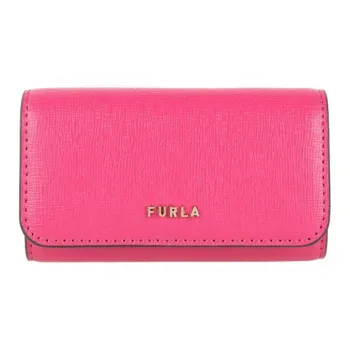 Furla Babylon Leather Card Holder Wallet Women's Pink