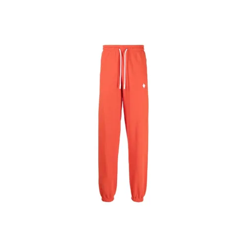 Marcelo Burlon Knitted Sweatpants Men Brick Red