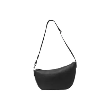 COS Sheepskin Crescent Bag, Handbag, Shoulder Bag, Crossbody Bag Regular Men's Black