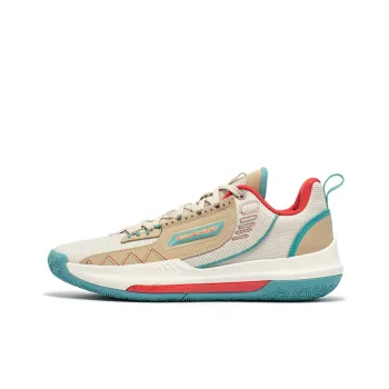 361° DVD Team Cushioning Anti Slip And Wear Resistant Low Top Basketball Shoes Men's Apricot Tea Brown
