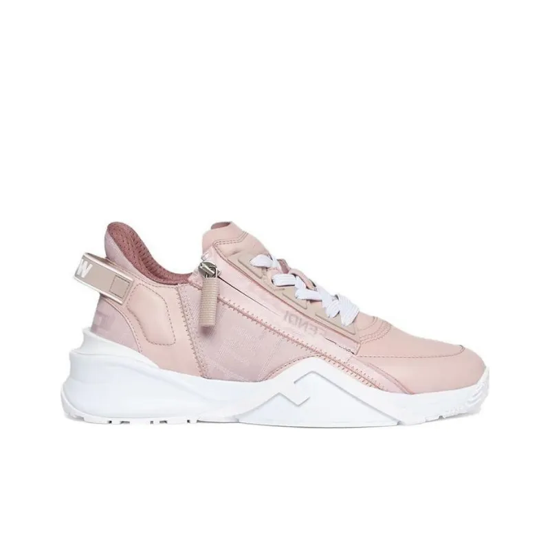 FENDI Flow Low Top Pink White Women's-3