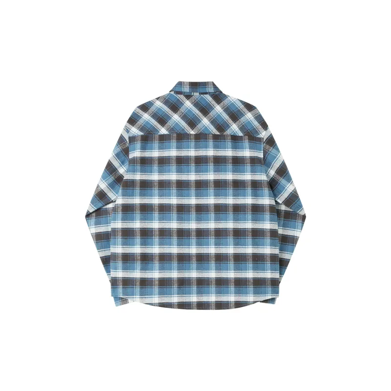 Phew Shirts Unisex Blue Plaid-1