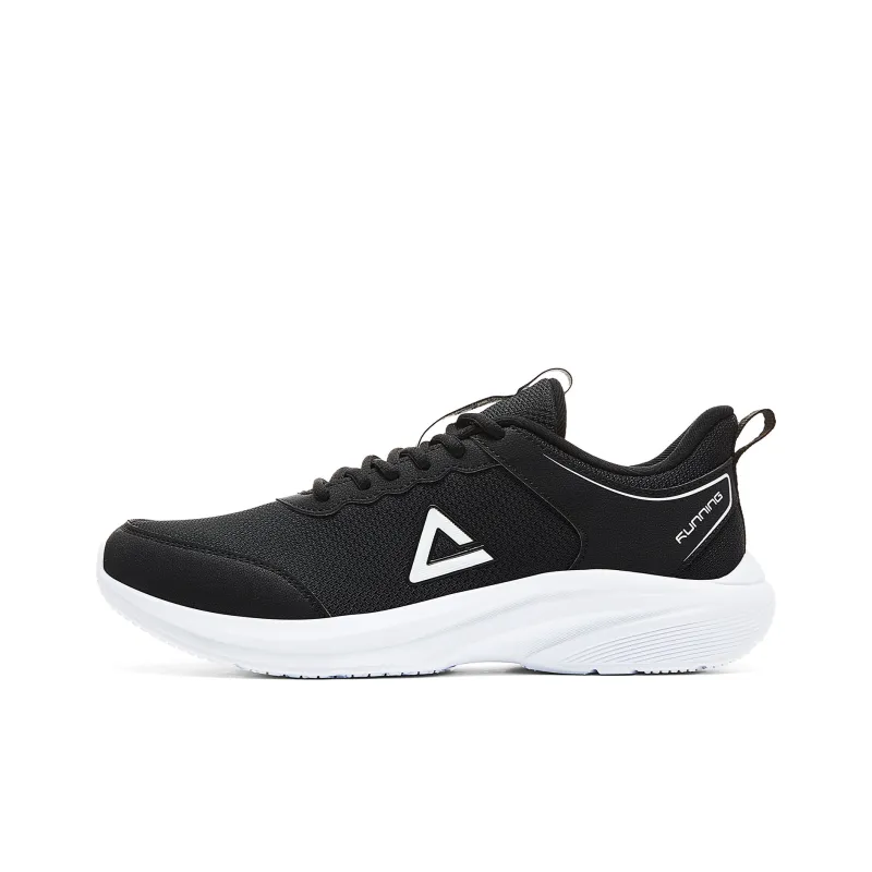 PEAK Volkswagen Running Shoes Cushioning Rebound Wear Resistant Slip Resistant Low Top Running Shoes Men's Black Baymax-0