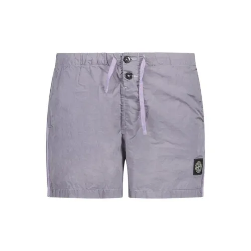 STONE ISLAND Casual Shorts Men Light Purple