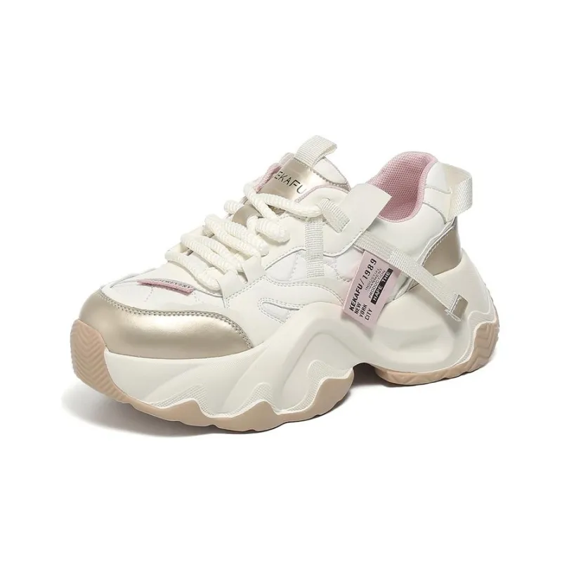 KEKAFU Height Increasing Low Top Chunky Sneakers Women's-9