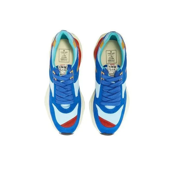 Nigel Cabourn x MIHARA YASUHIRO Cushioning Anti-Slip And Wear-Resistant Low-Top Sports Casual Shoes Men's Blue-3
