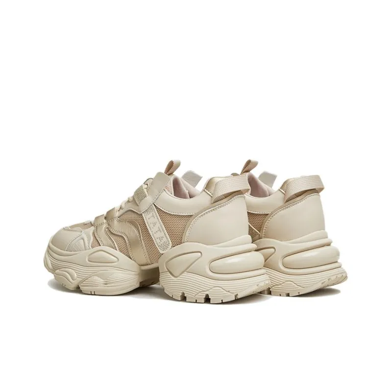 TATA Chunky Sneakers Women's Low Top Solid Color-16
