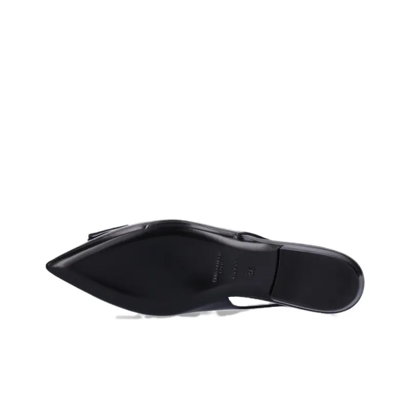 SAINT LAURENT Anaïs Bow-detail Ballerina Shoes-4