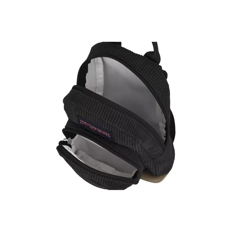 JanSport Suede Backpack Mini Women's Black Corduroy-5