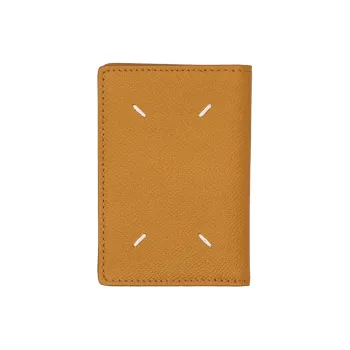 Maison Margiela Calfskin Wallet Small Size Women's Mustard