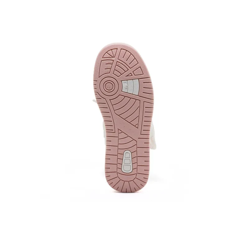 Warrior Warrior Non slip Lightweight Low Top Skateboard Shoes Women's Beige Pink-4