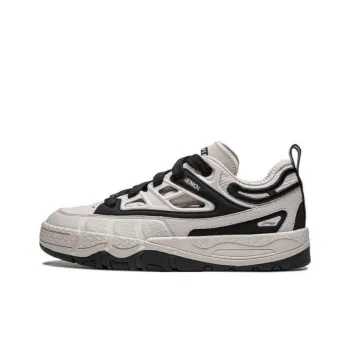 LiNing CF YU3 SS Slip Resistant Cushioning Low Top Skateboard Shoes Men's Gray Black