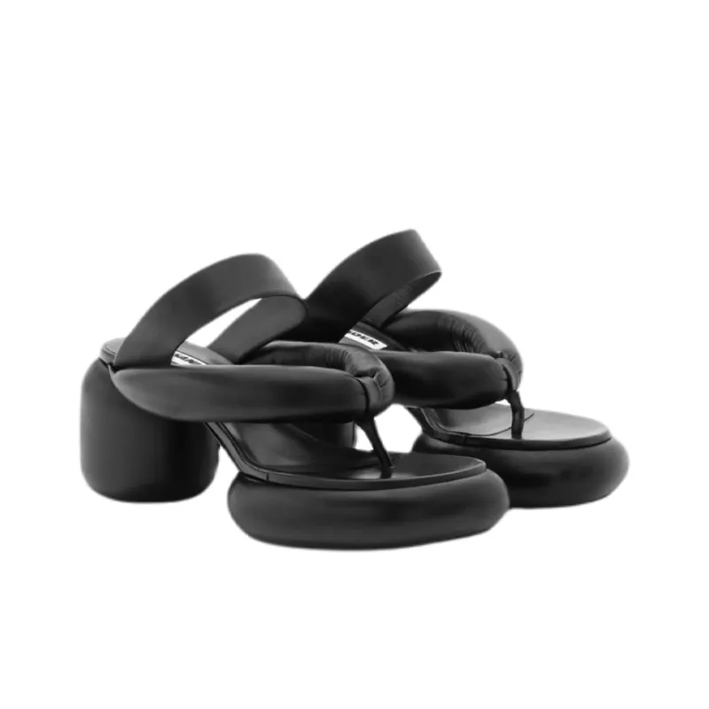 JIL SANDER 65mm Padded-strap Sandals-2
