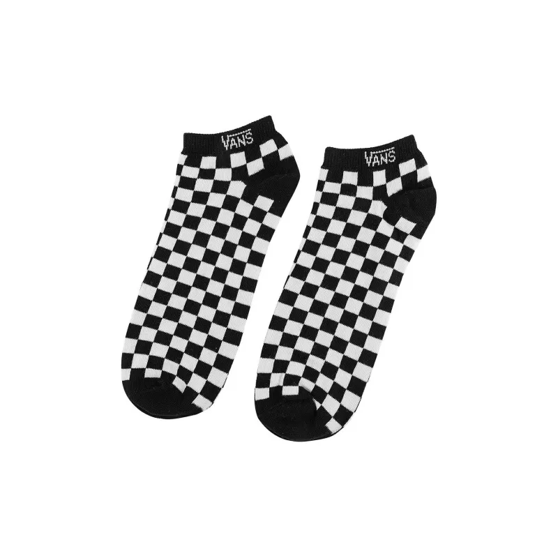 Vans No-Show Socks Men's 1 Black White-0