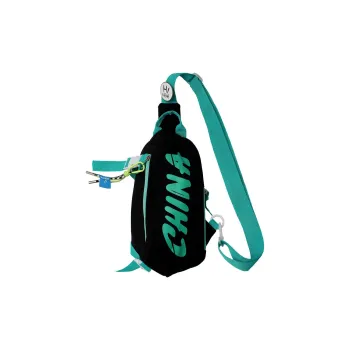 Aini Rabbit Nylon Sling Bag Medium Size Unisex Black/Green/White