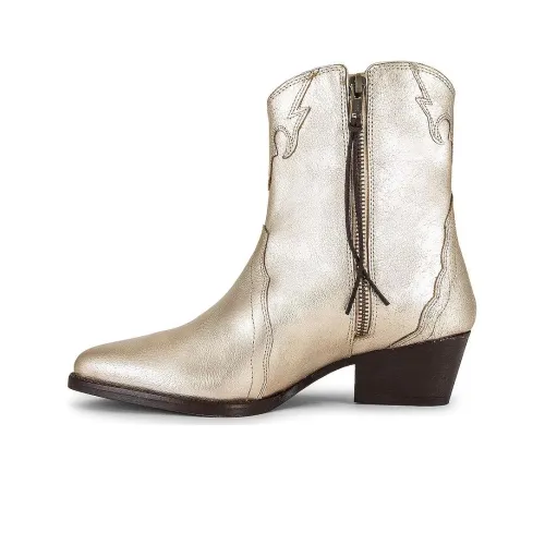 FREE PEOPLE Ankle Boots Women's Light Gold