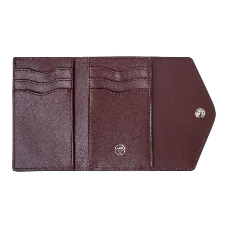 Mulberry Smooth Calf Leather Wallet Women's Blue-1