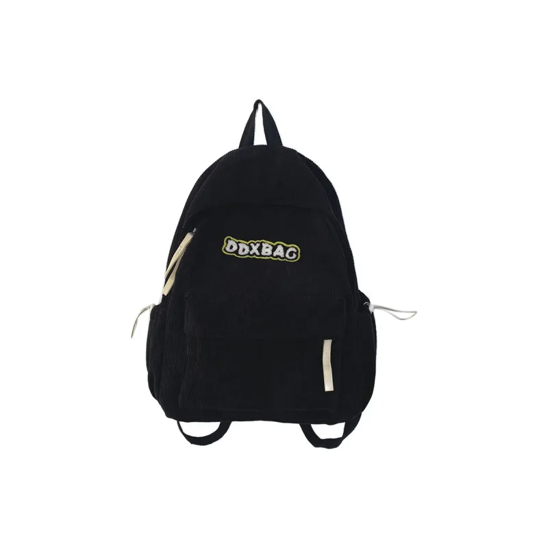 GEERDUN Corduroy Backpack Regular Women's White/Black/Green/Brown-3